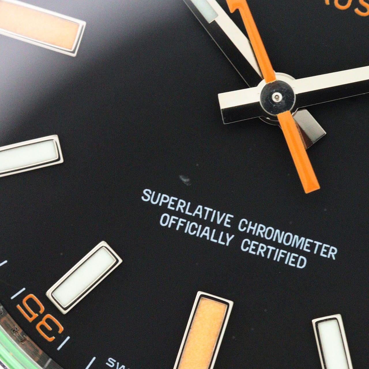 ロレックス ミルガウス 116400GV SS 自動巻 V番