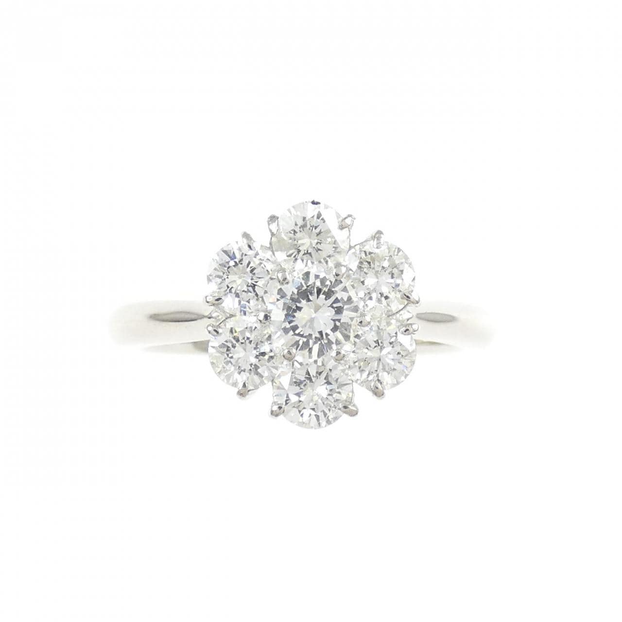 PT900 フラワー ダイヤモンド リング 1.00CT