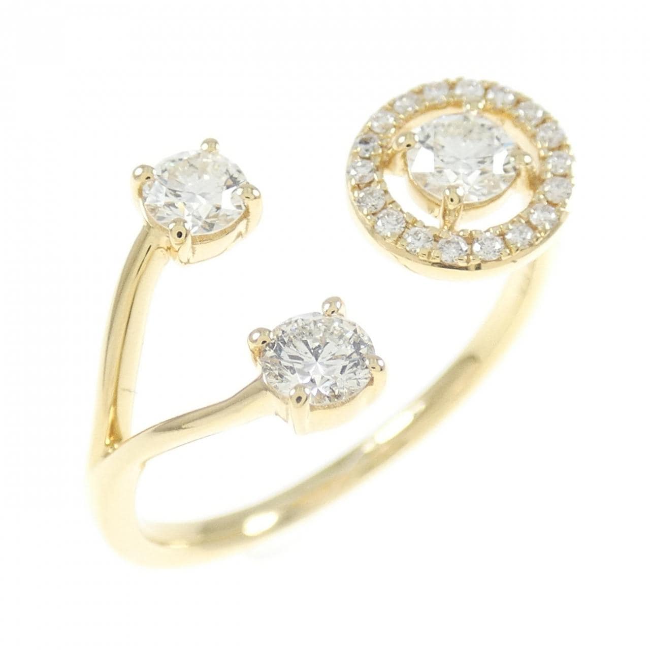 【新品】K18YG ダイヤモンド リング 0.46CT
