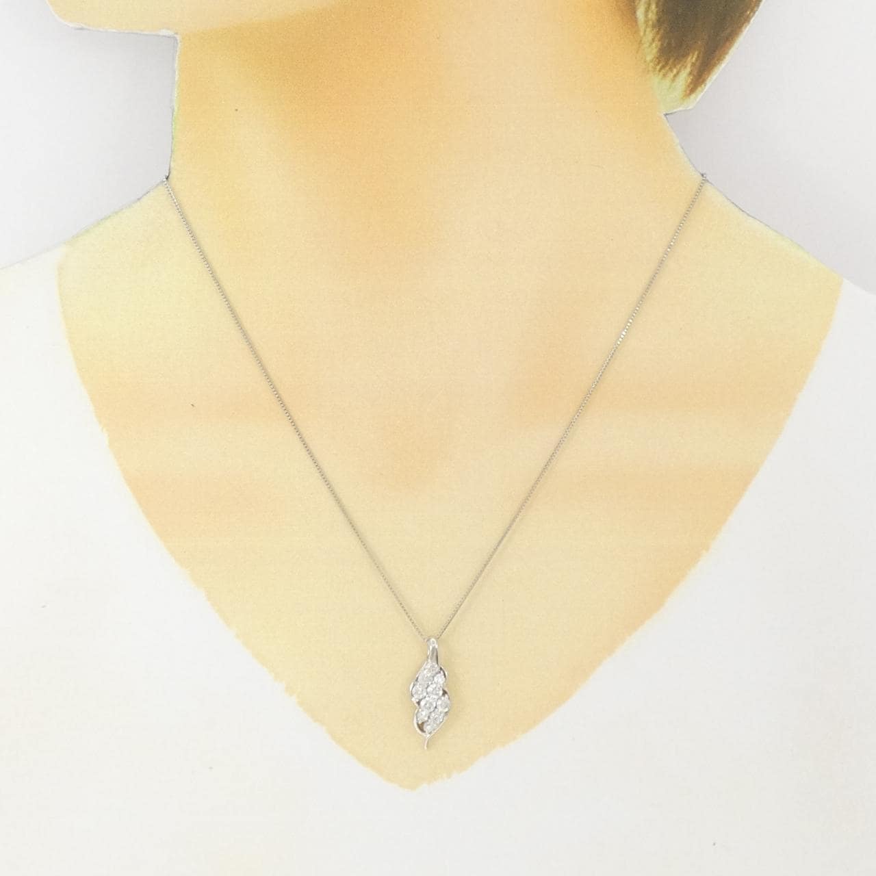 PT900/PT850 ダイヤモンド ネックレス 0.75CT
