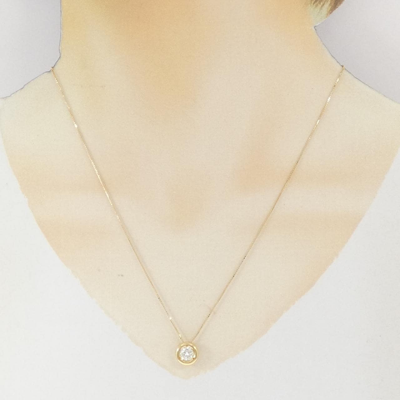 K18YG ダイヤモンド ネックレス 0.55CT