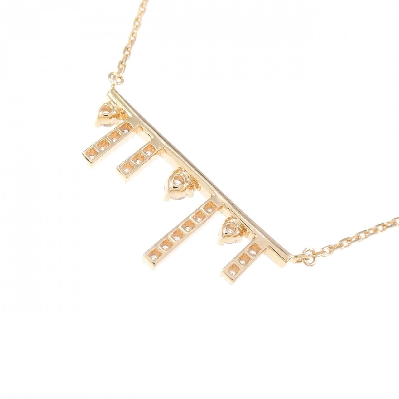 750PG ダイヤモンド ネックレス 0.17CT