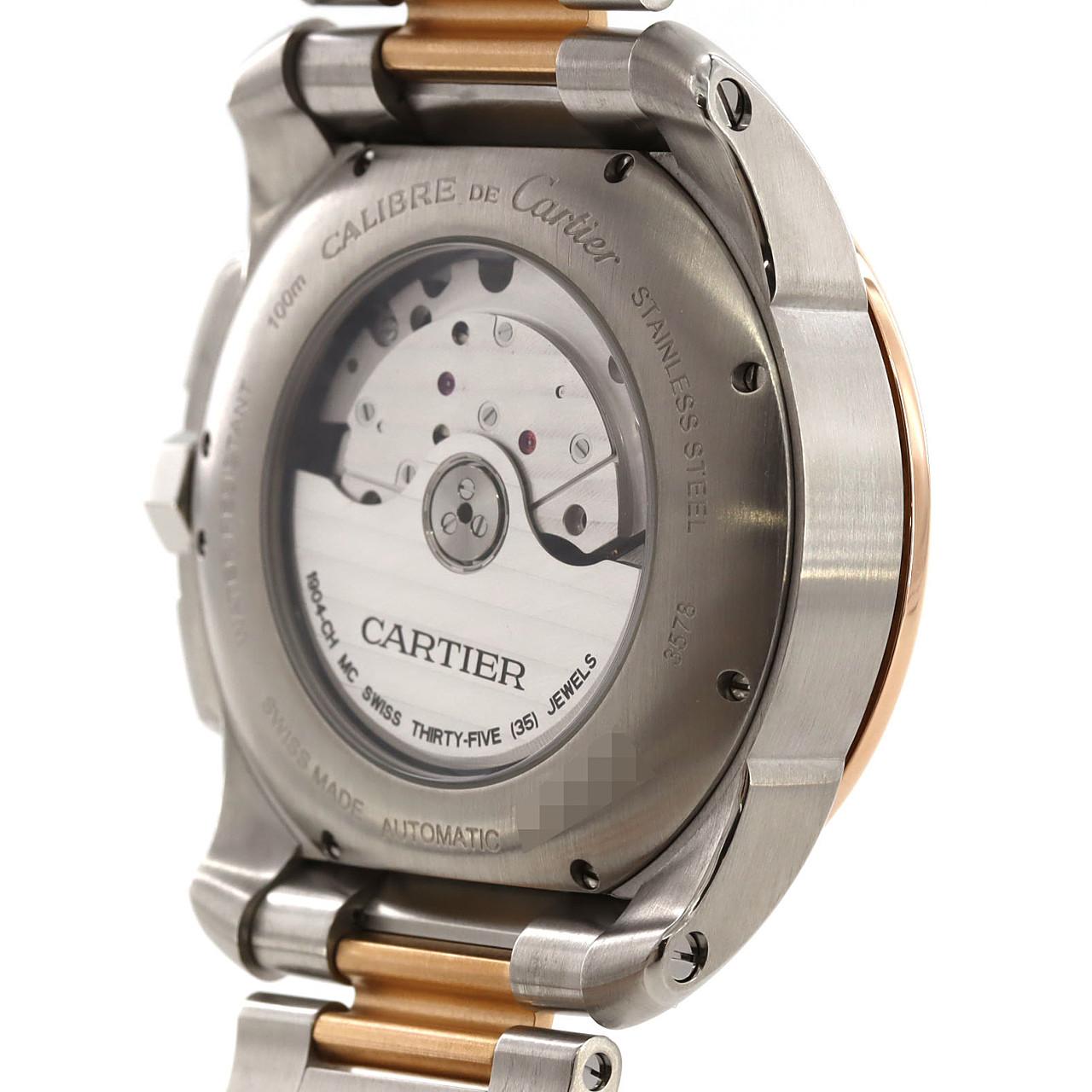 カルティエ カリブル･ドゥ･カルティエクロノ PGコンビ W7100042 SSxPG 自動巻