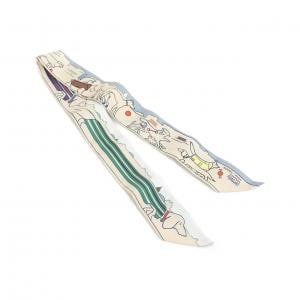 エルメス LES CHIENS PARISIENS ツイリー 064116S スカーフ