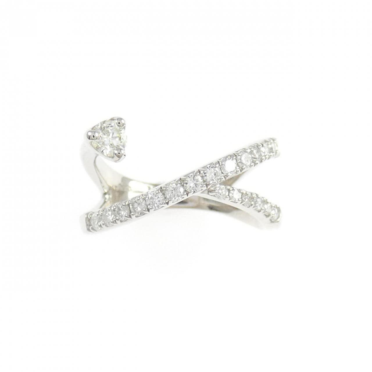 PT950 ダイヤモンド リング 0.101CT