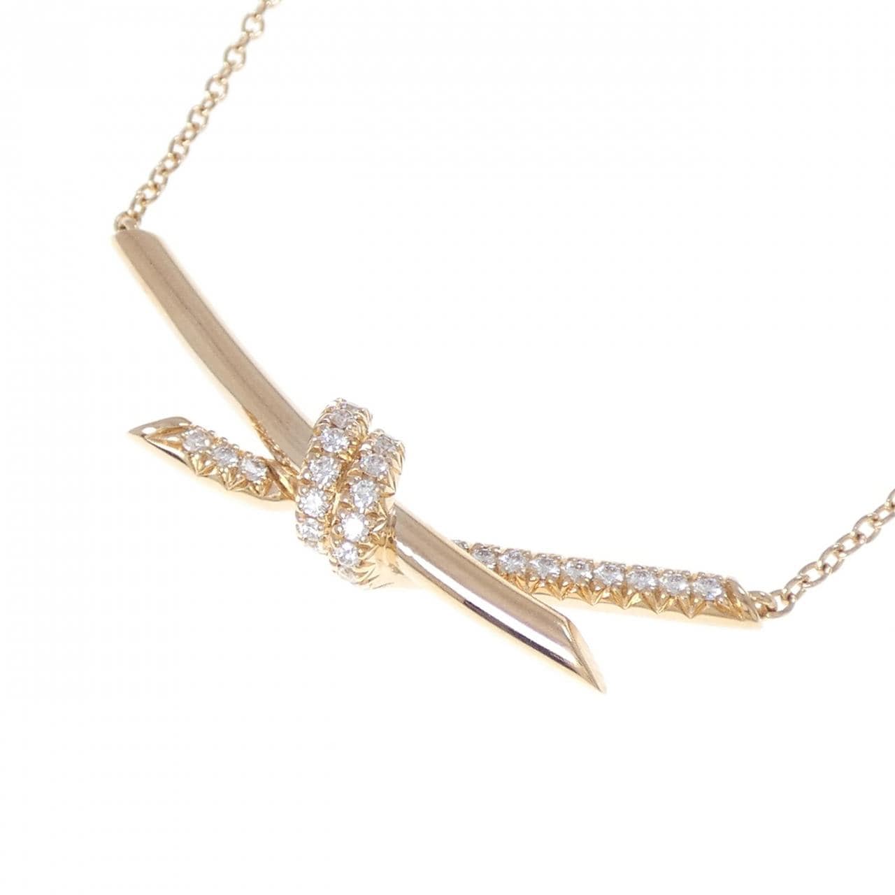 ティファニー ノット ネックレス 0.25CT