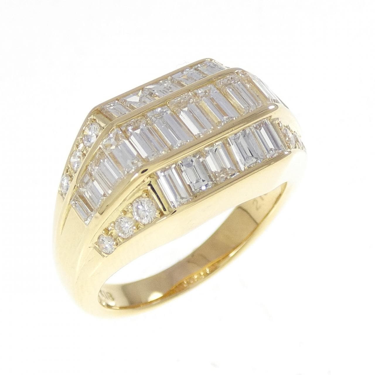 K18YG ダイヤモンド リング 2.10CT