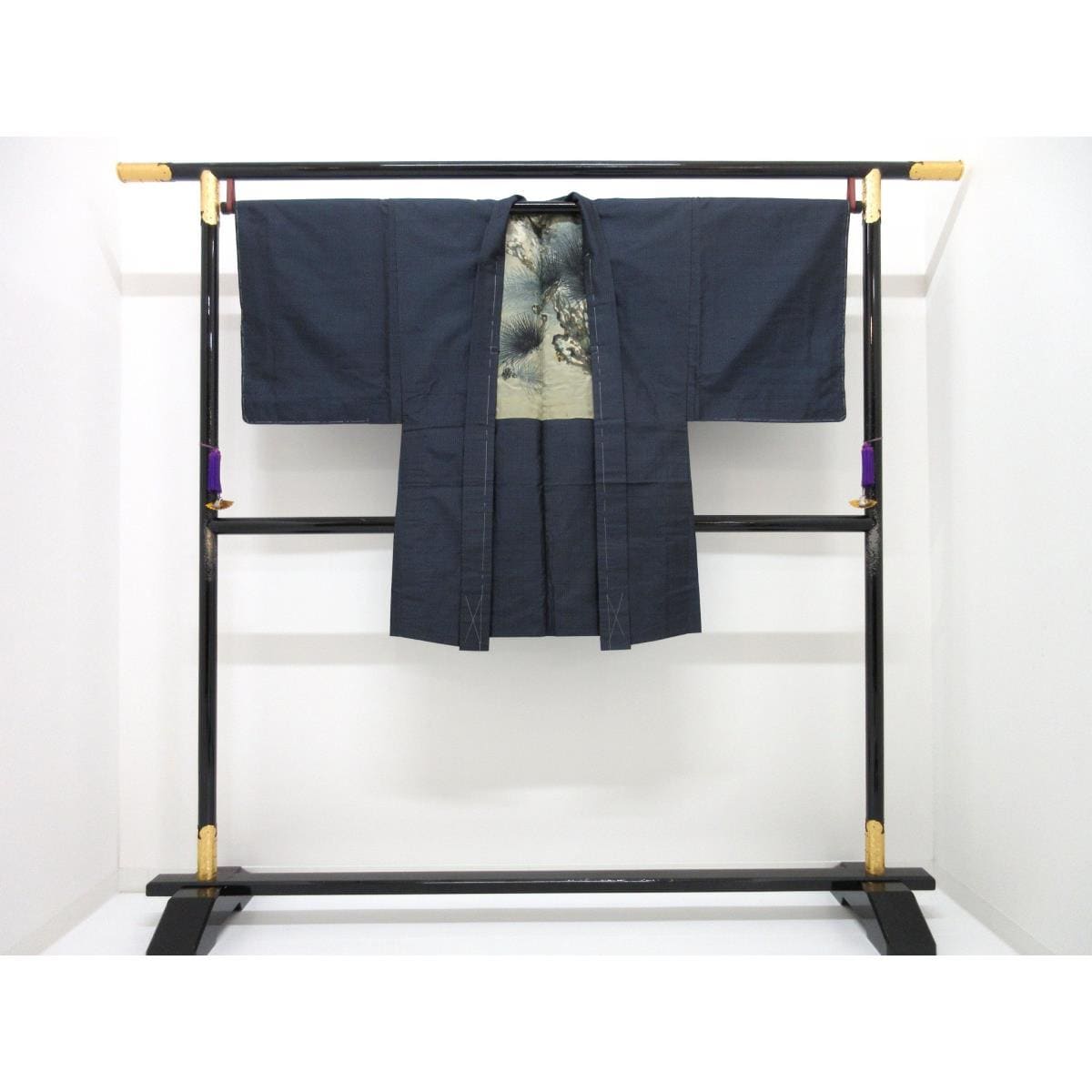 【未使用品】男物　大島紬　きもの・羽織　２点セット