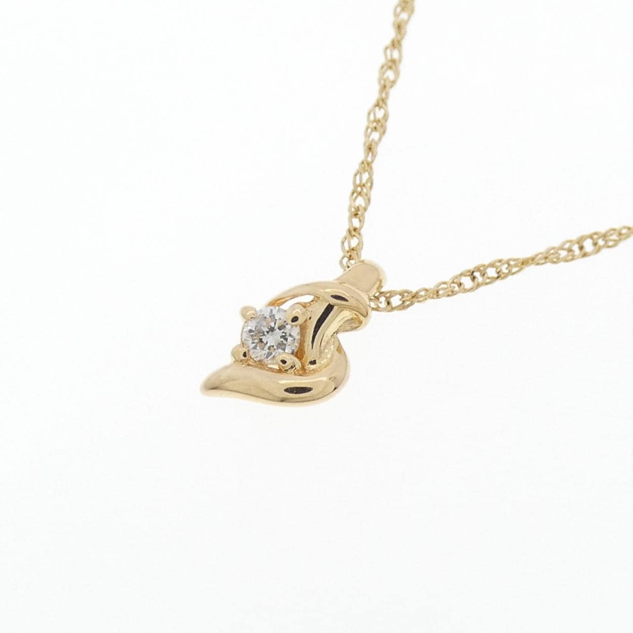 K18YG ダイヤモンド ネックレス 0.05CT