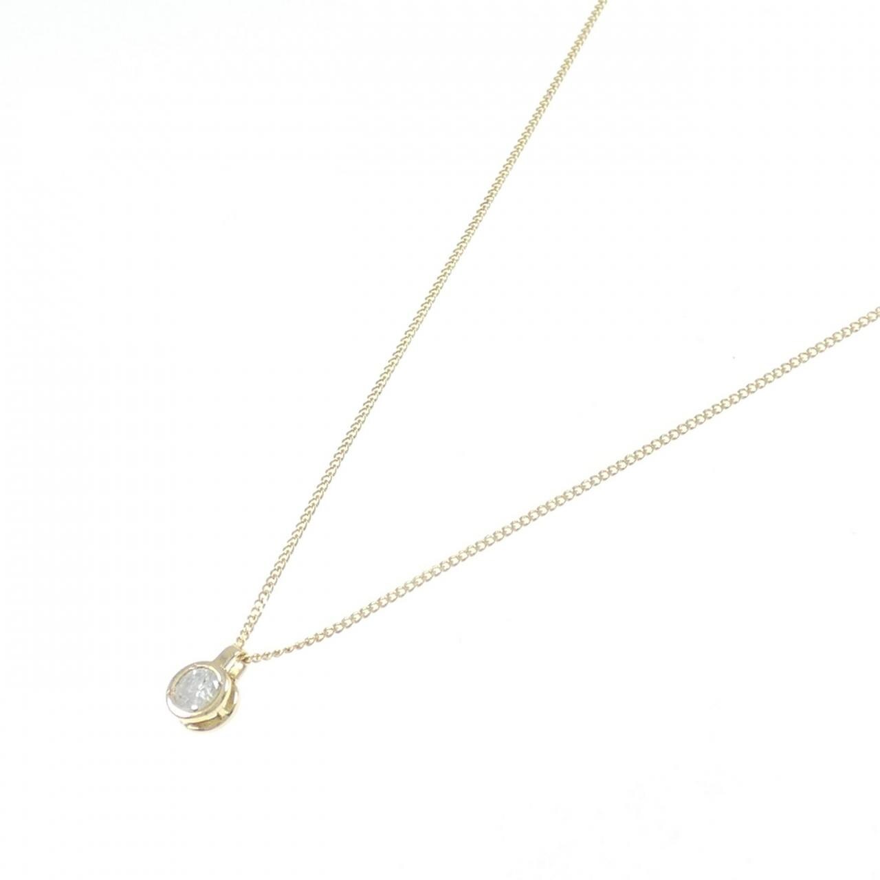 K18YG ダイヤモンド ネックレス 0.22CT