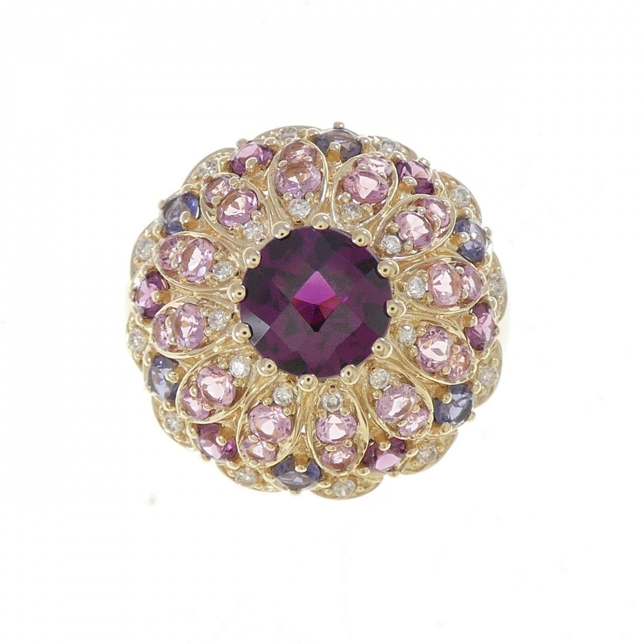 14KYG カラーストーン リング