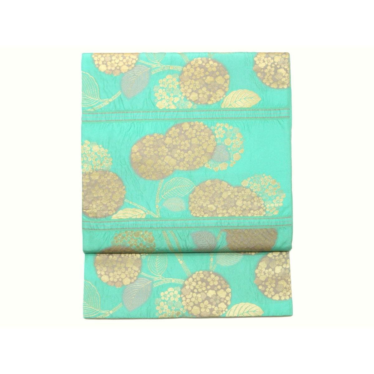 【未使用品】袋帯　しじら織　全通柄