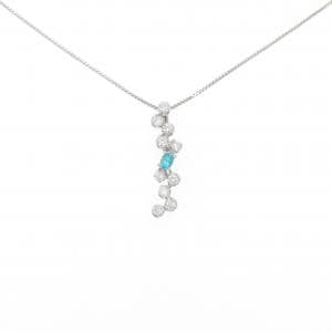 PT900/PT850 パライバトルマリン ネックレス 0.06CT