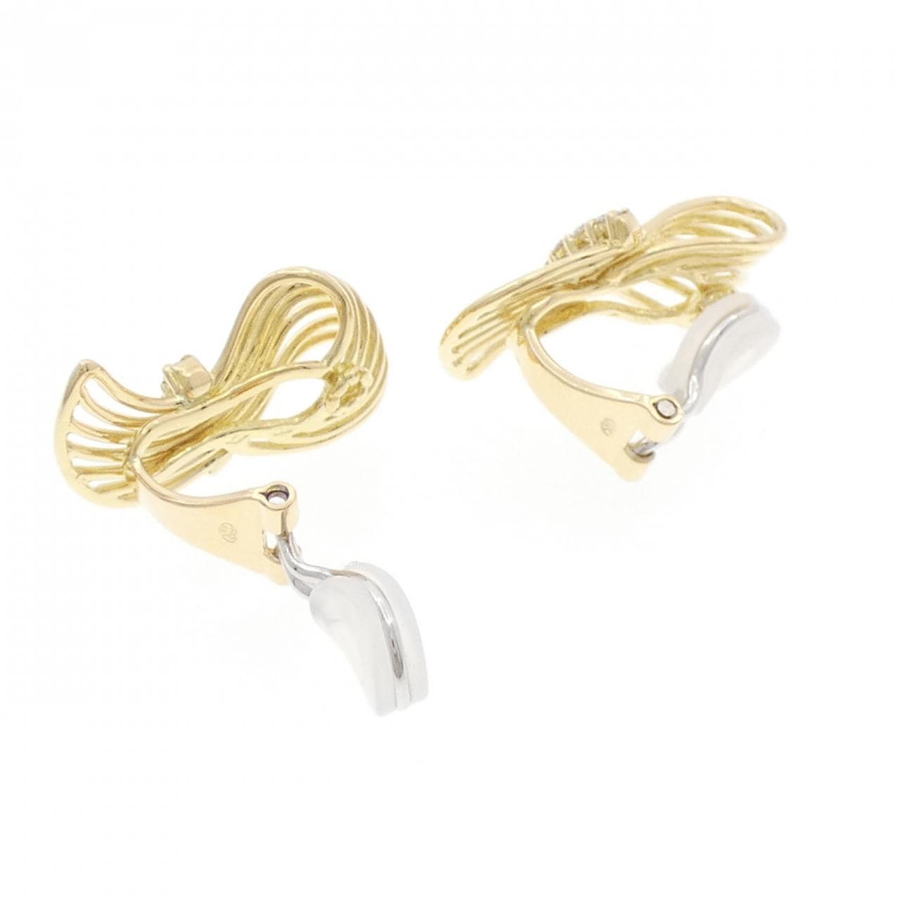 750YG Diamond earrings