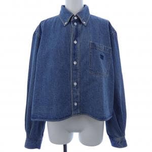 セリーヌ CELINE ユニオンオーシャンウォッシュデニム クロップドシャツ トリオンフ 2T187459N シャツ