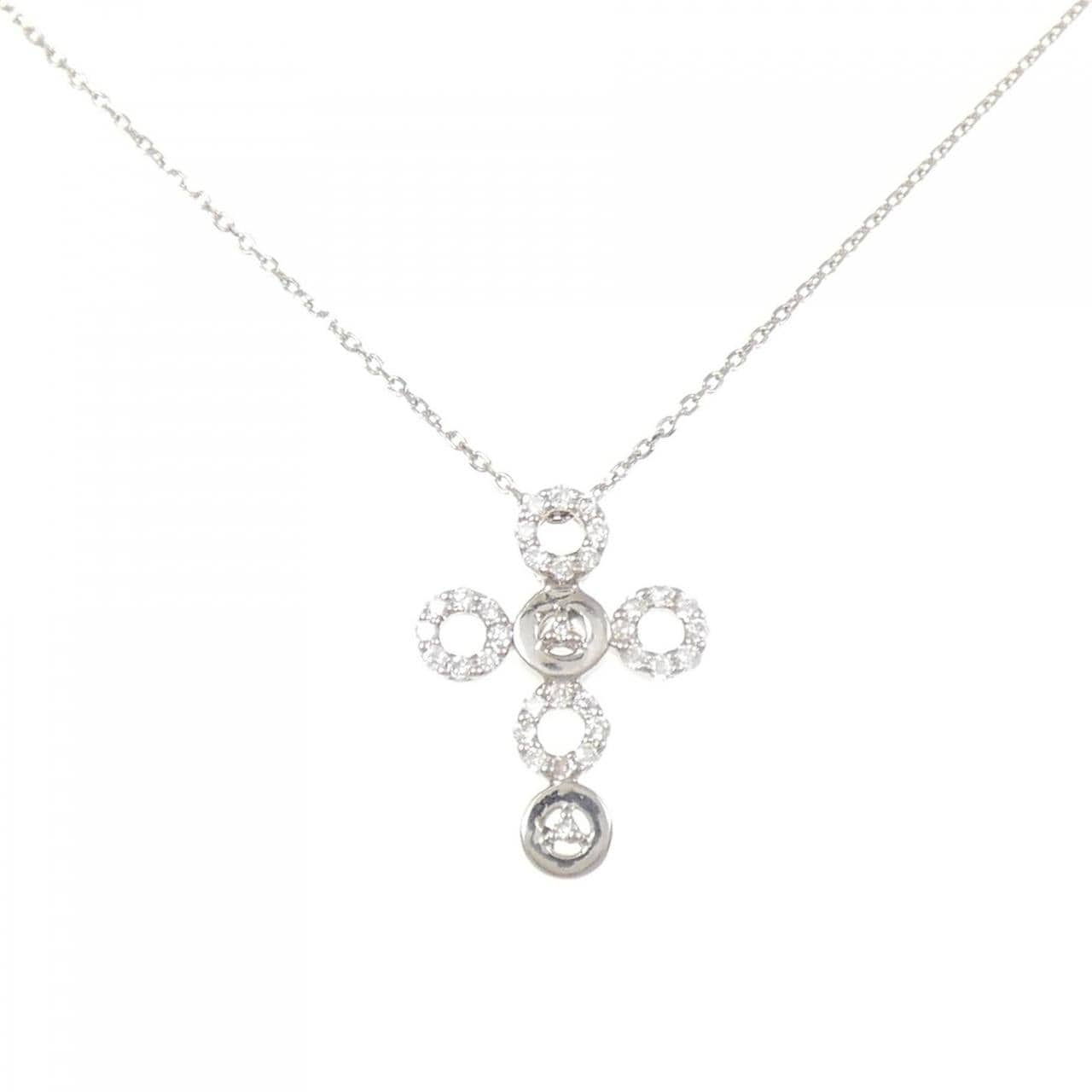 10KWG/K10WG ダイヤモンド ネックレス 0.16CT