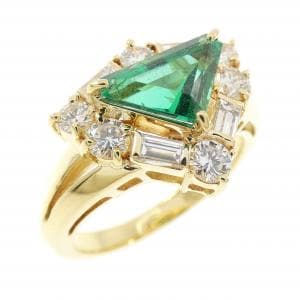 K18YG エメラルド リング 0.904CT
