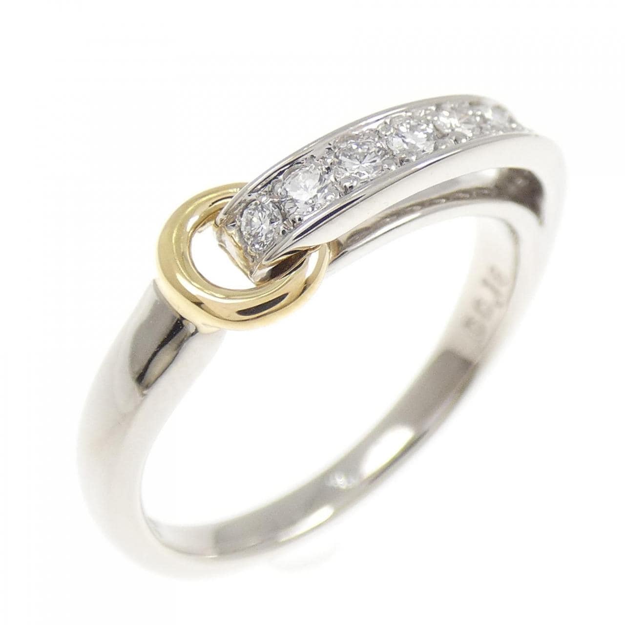 PT900/K18YG ダイヤモンド リング 0.18CT