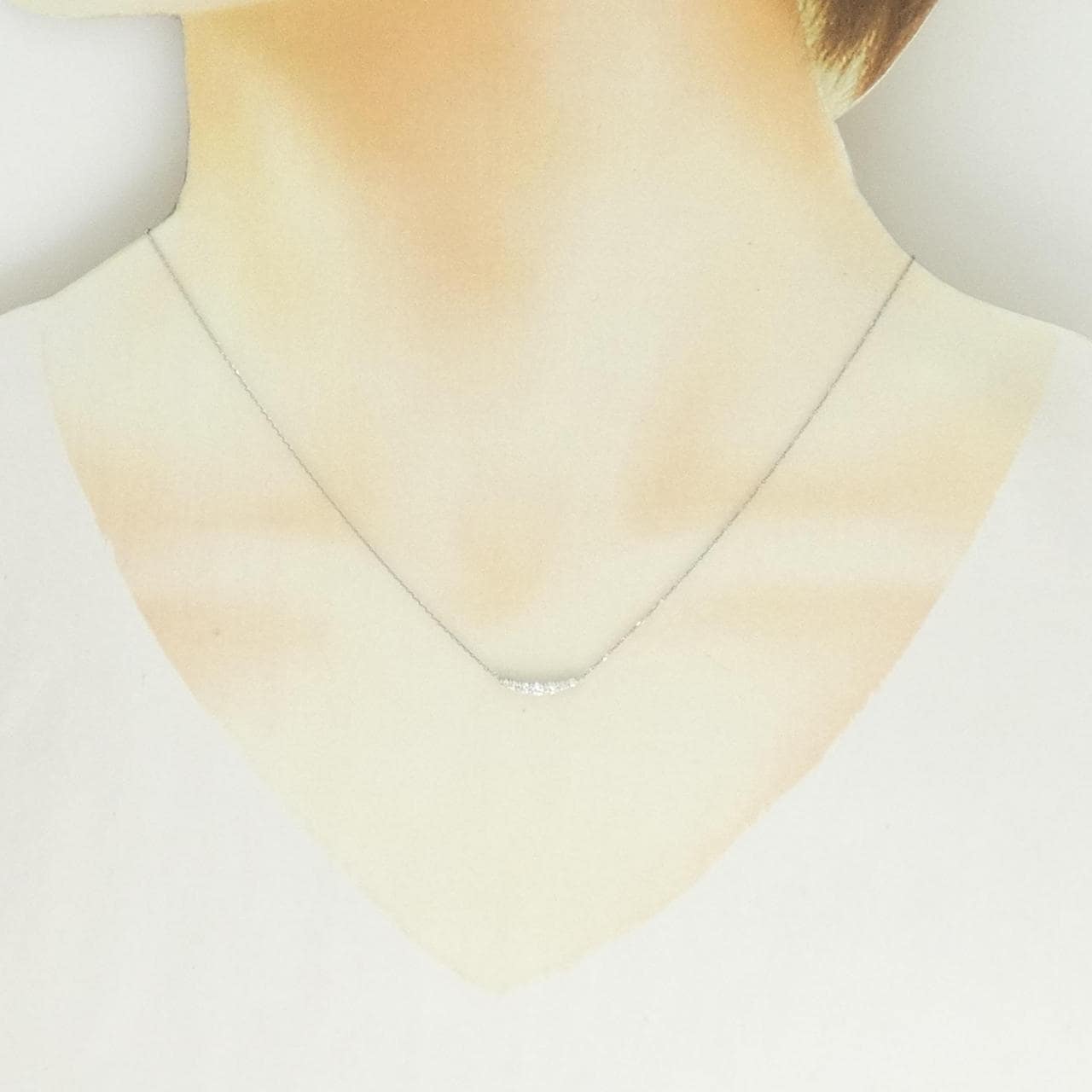 PT900/PT850 ダイヤモンド ネックレス 0.15CT