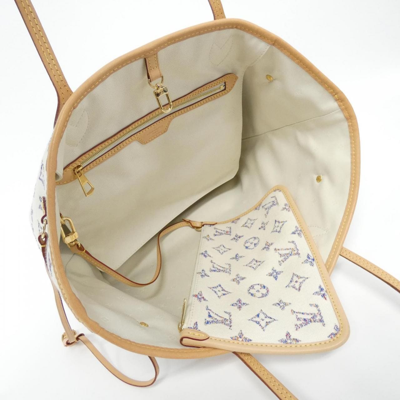 LOUIS VUITTON Monogram Jacquard Twill Neverfull MM M24905 Bag