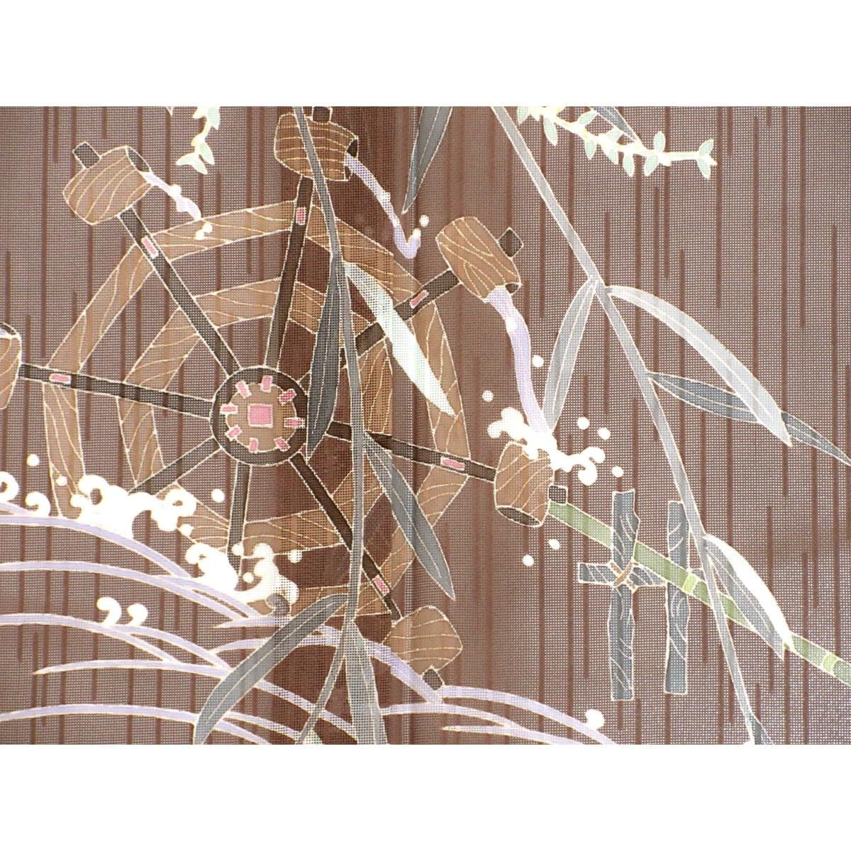 単衣　紋紗織訪問着　魚津誠【本加賀友禅】