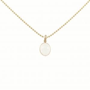 K18YG ムーンストーン ネックレス