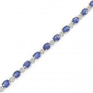 K18WG サファイヤ ブレスレット 6.67CT