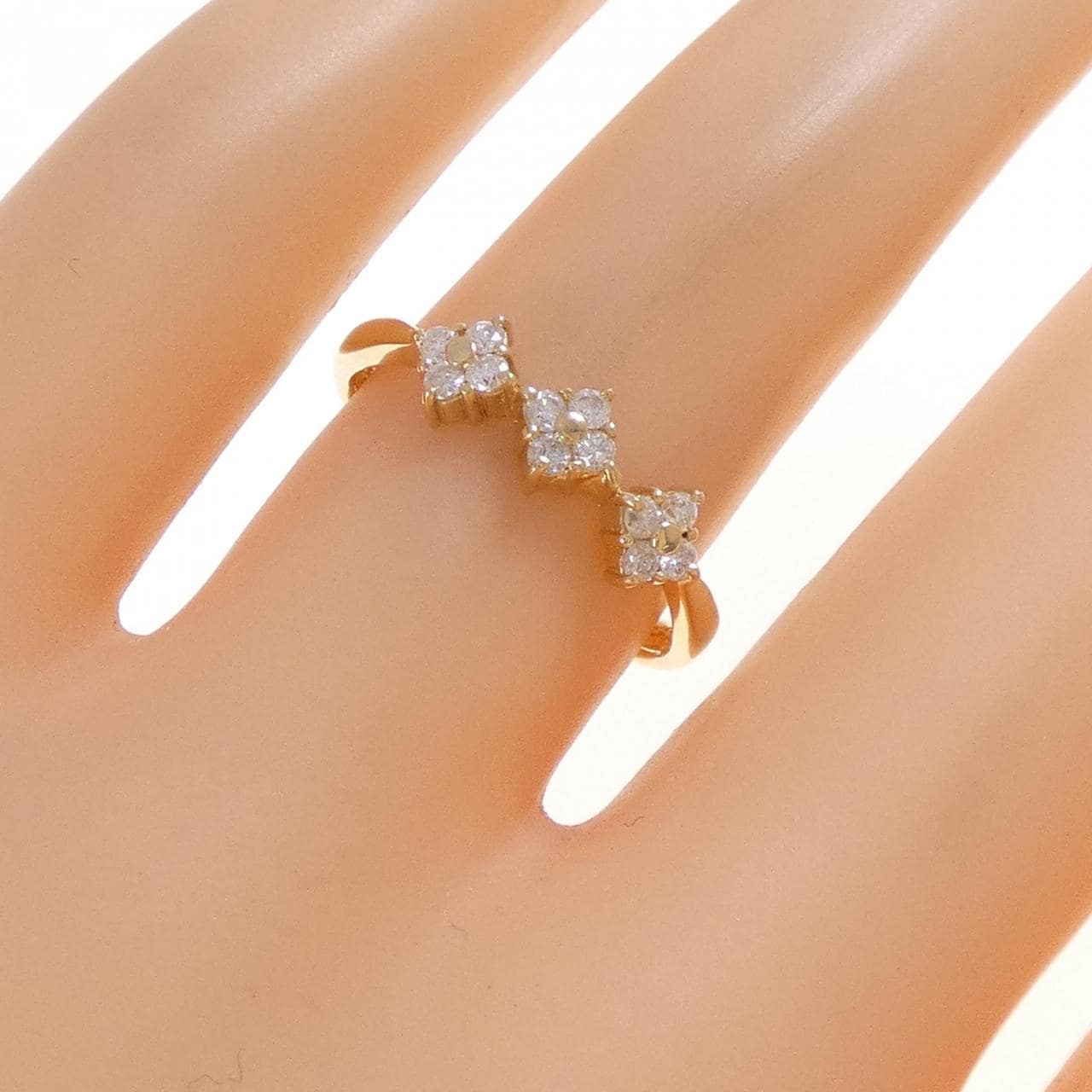 K18YG ダイヤモンド リング 0.20CT