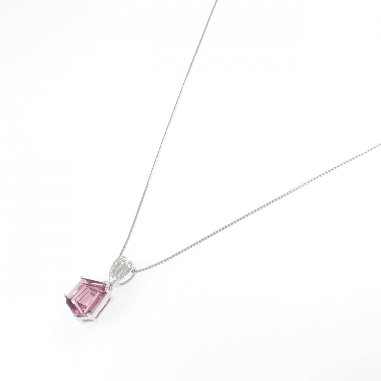 K18WG トルマリン ネックレス 3.07CT