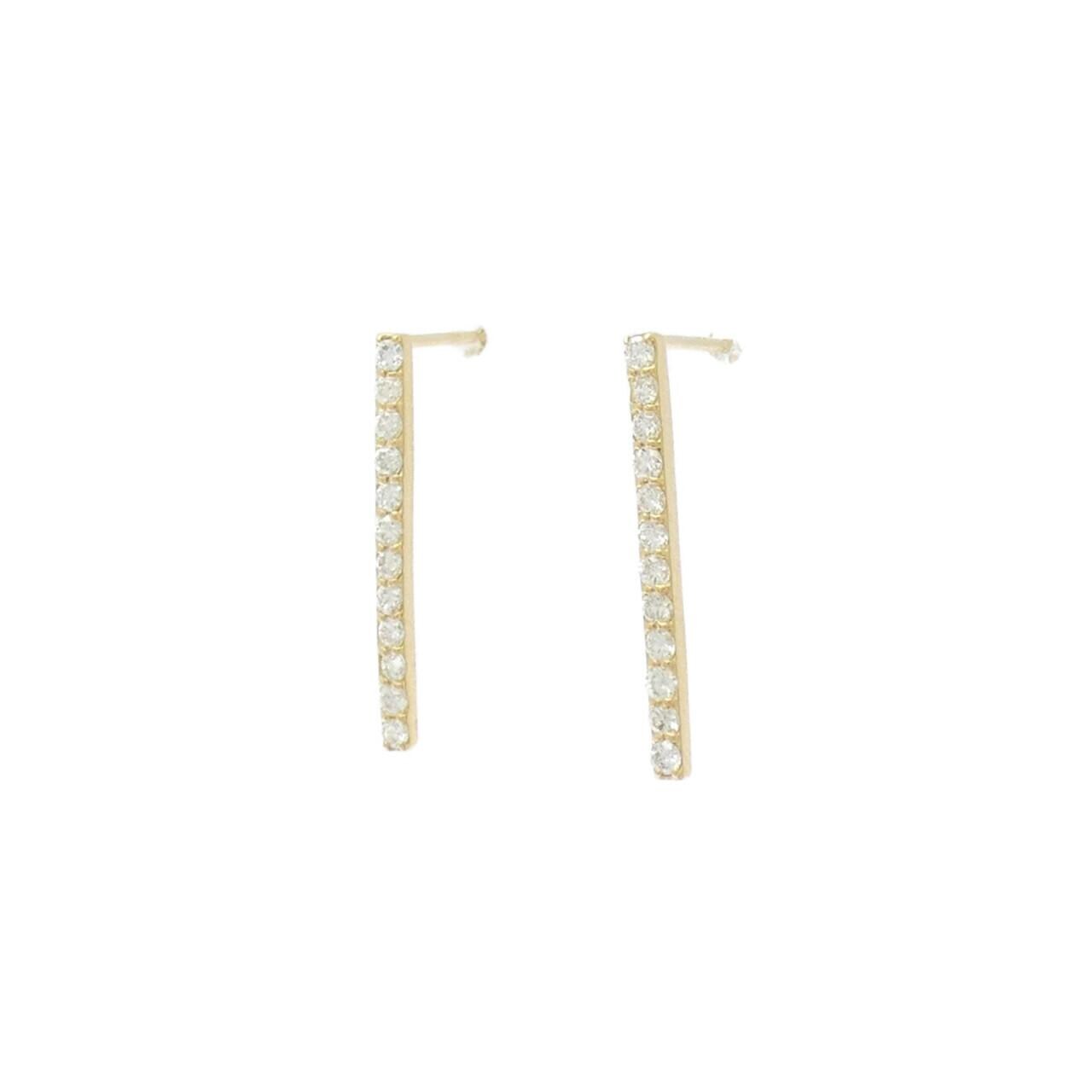 【リメイク】K18YG ダイヤモンド ピアス 0.40CT