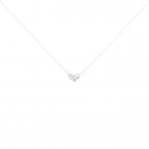 K10WG ハート ダイヤモンド ネックレス 0.03CT