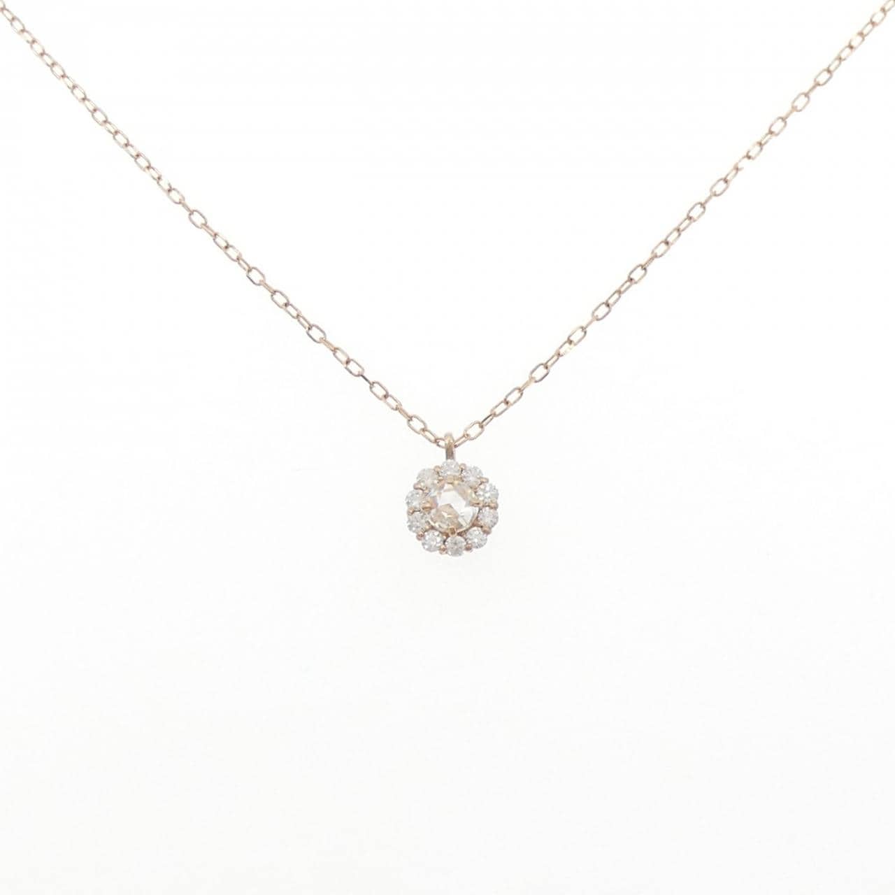 K18PG ダイヤモンド ネックレス 0.11CT