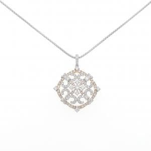 K18WG/K18PG ダイヤモンド ネックレス 1.50CT