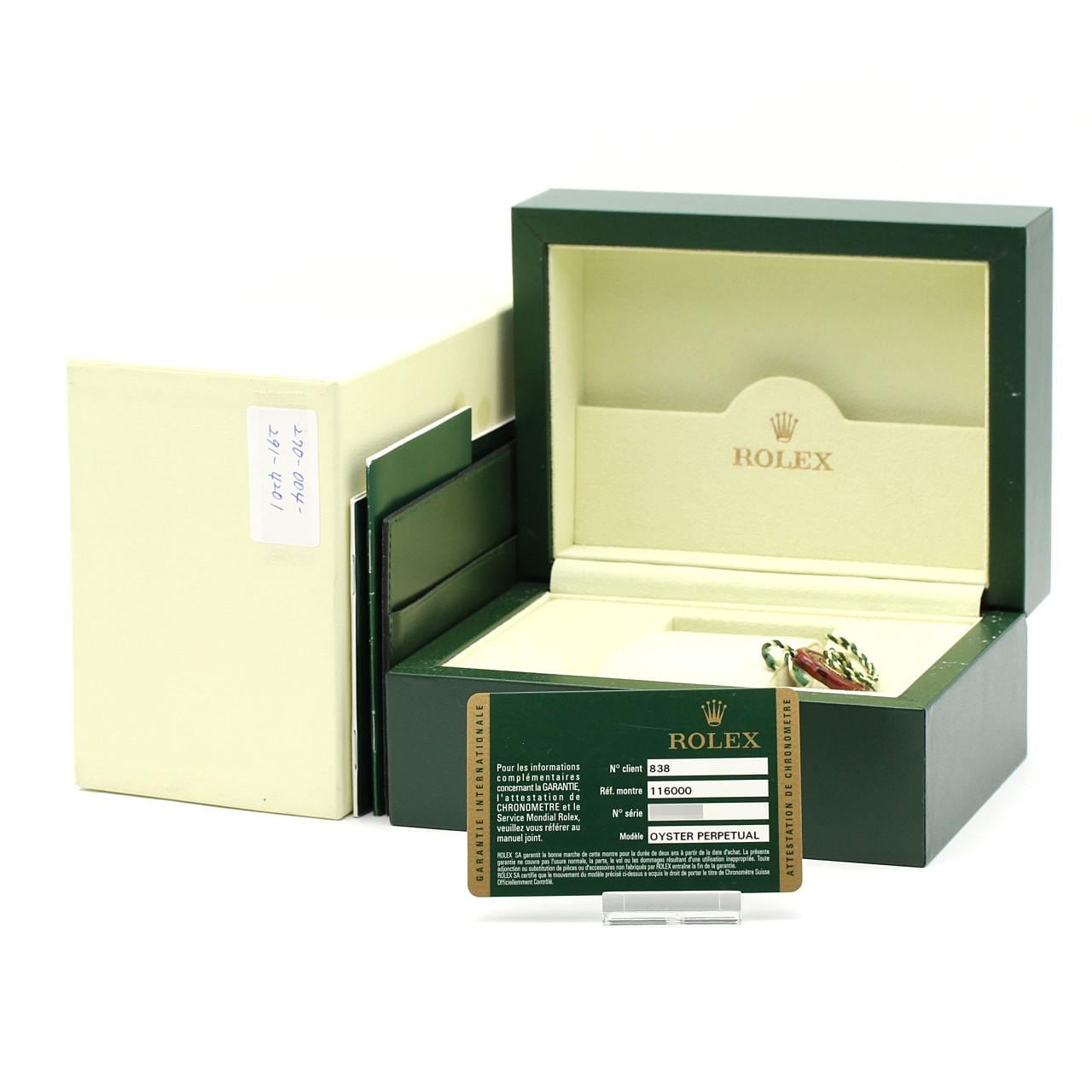 ロレックス オイスターパーペチュアル 116000 SS 自動巻 V番