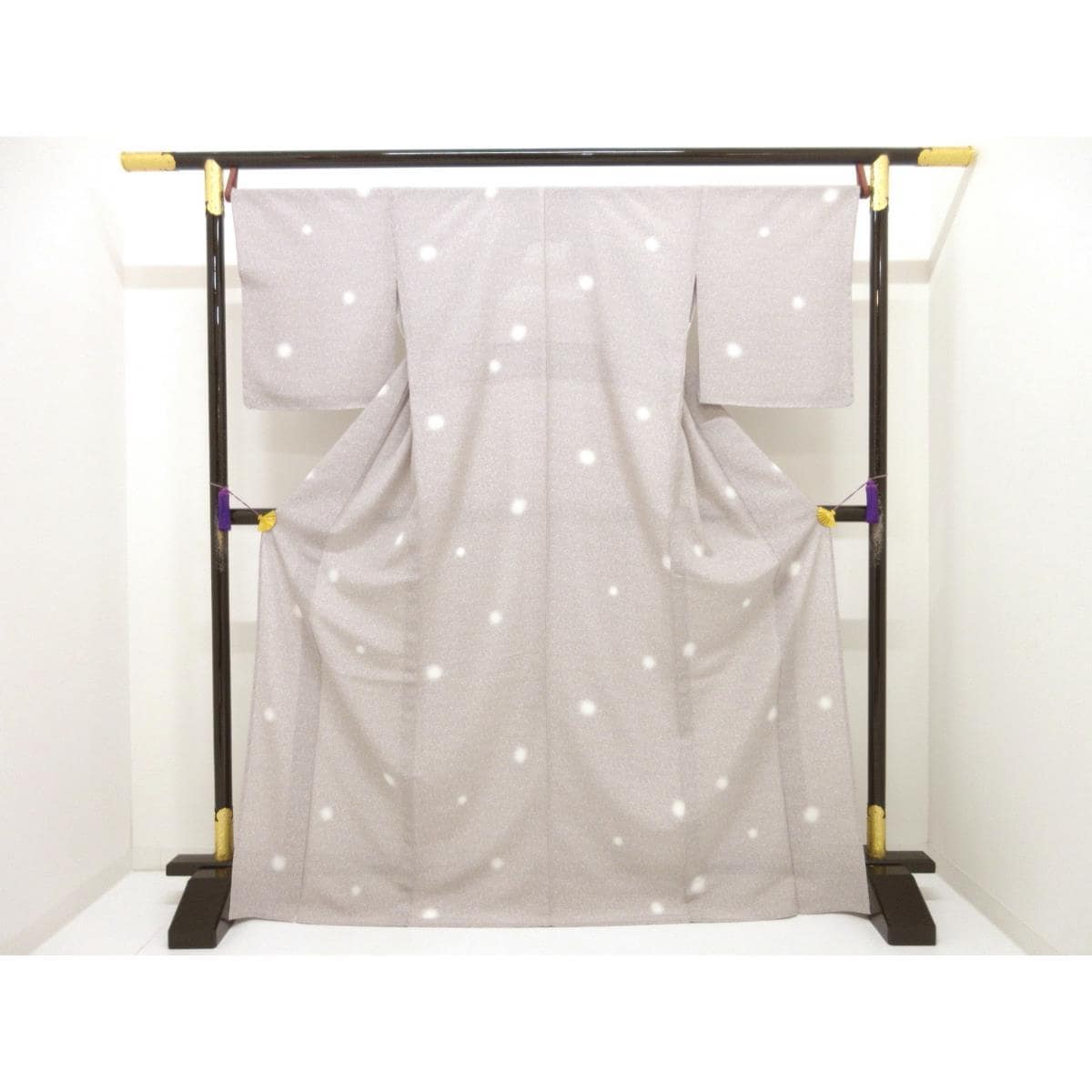【新品】単衣　駒絽小紋