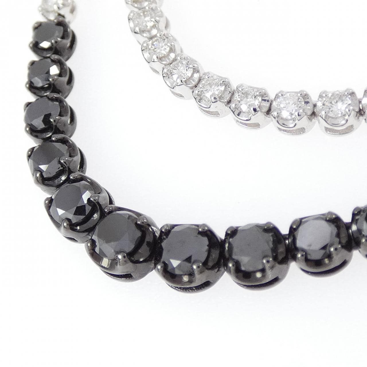 K18WG/K18BG ダイヤモンド ネックレス 6.67CT