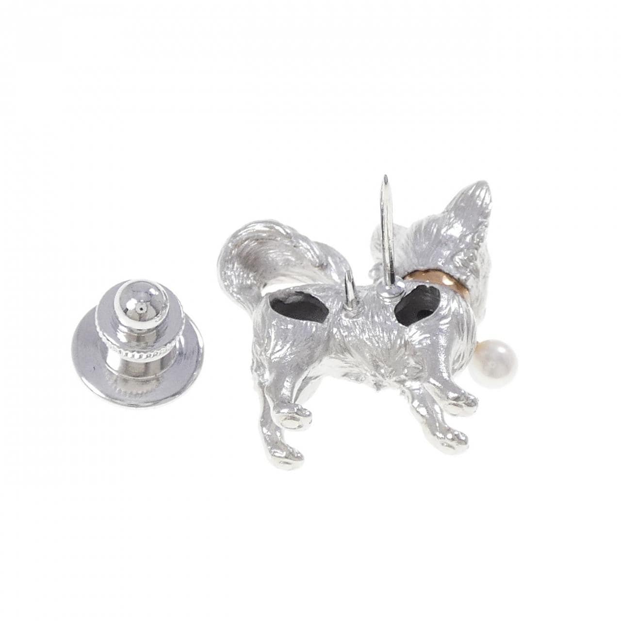 ミキモト ドッグ アコヤパール ブローチ 3.7mm