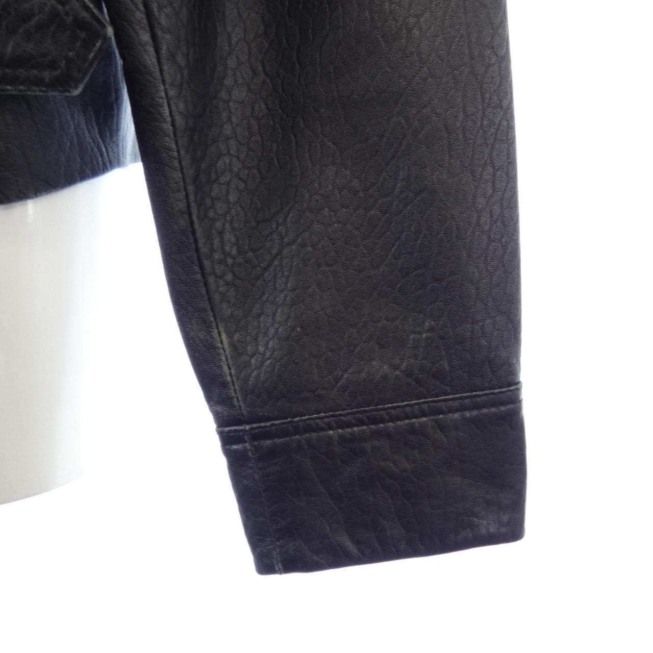 Armani Exchange Leather Rider's Jacket