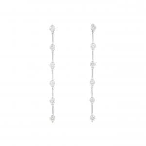 LINE ダイヤモンド ピアス 0.55CT