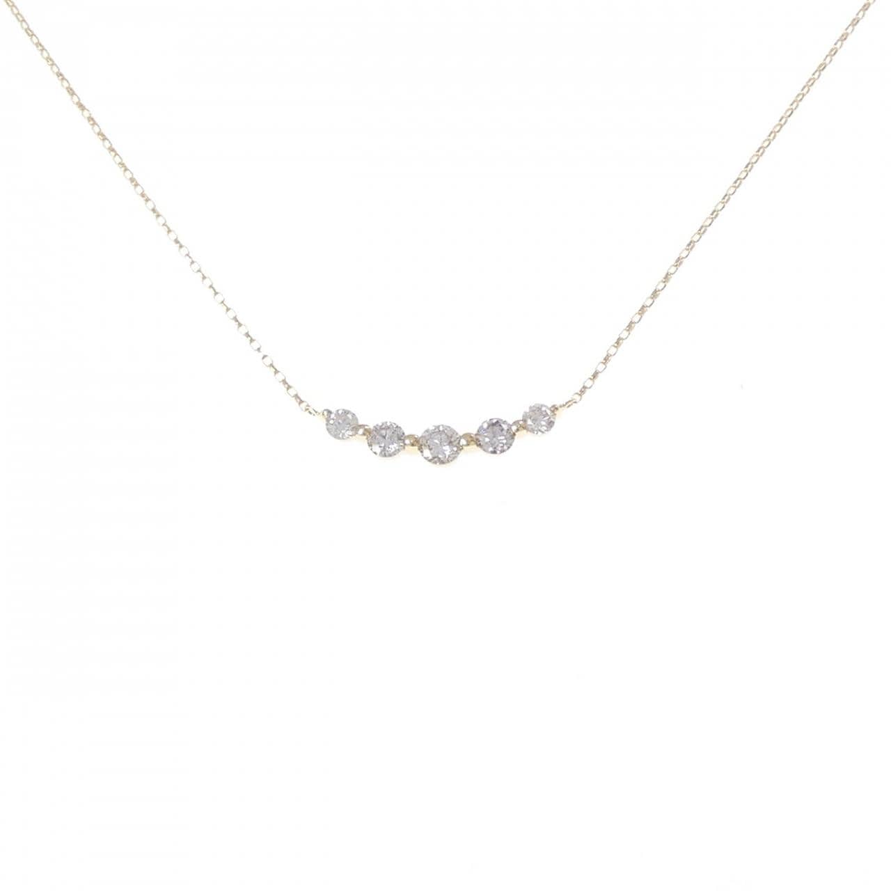 K18YG ダイヤモンド ネックレス 0.50CT