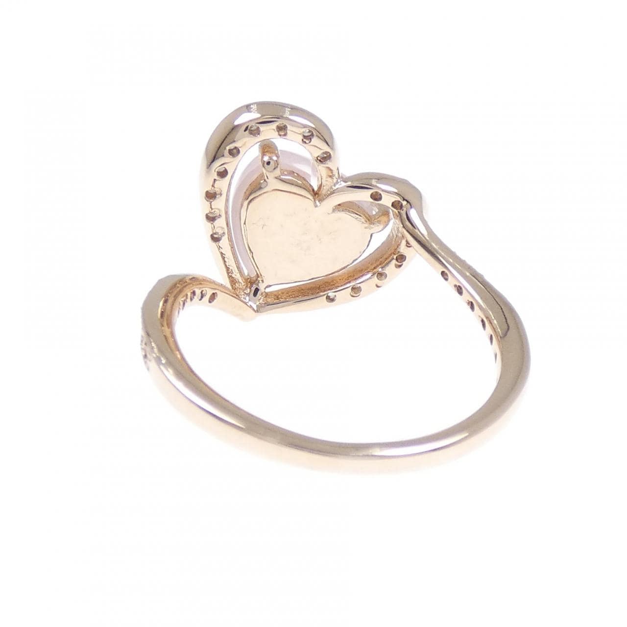 サマンサティアラ ハート ローズクオーツ リング