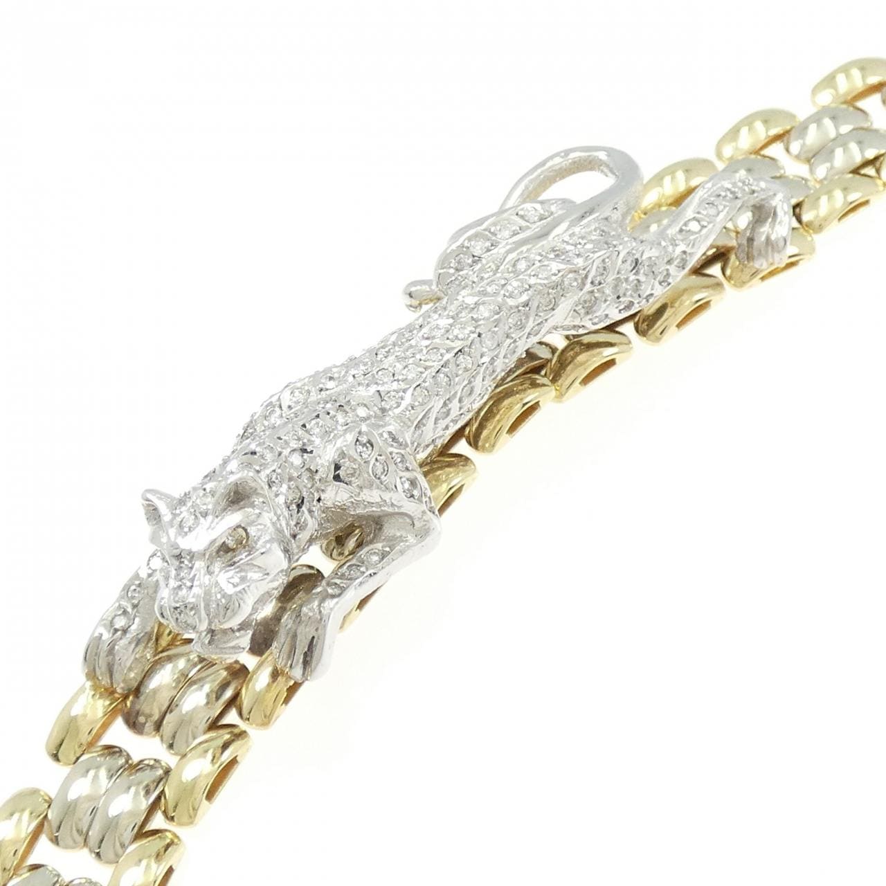 750YG/750WG ダイヤモンド ネックレス 1.02CT