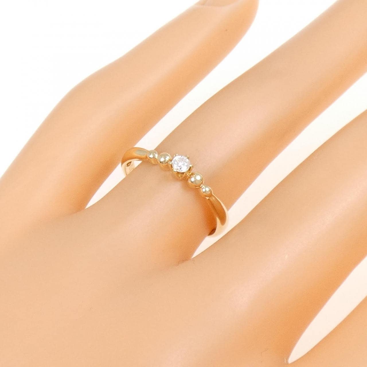K18YG ダイヤモンド リング 0.06CT