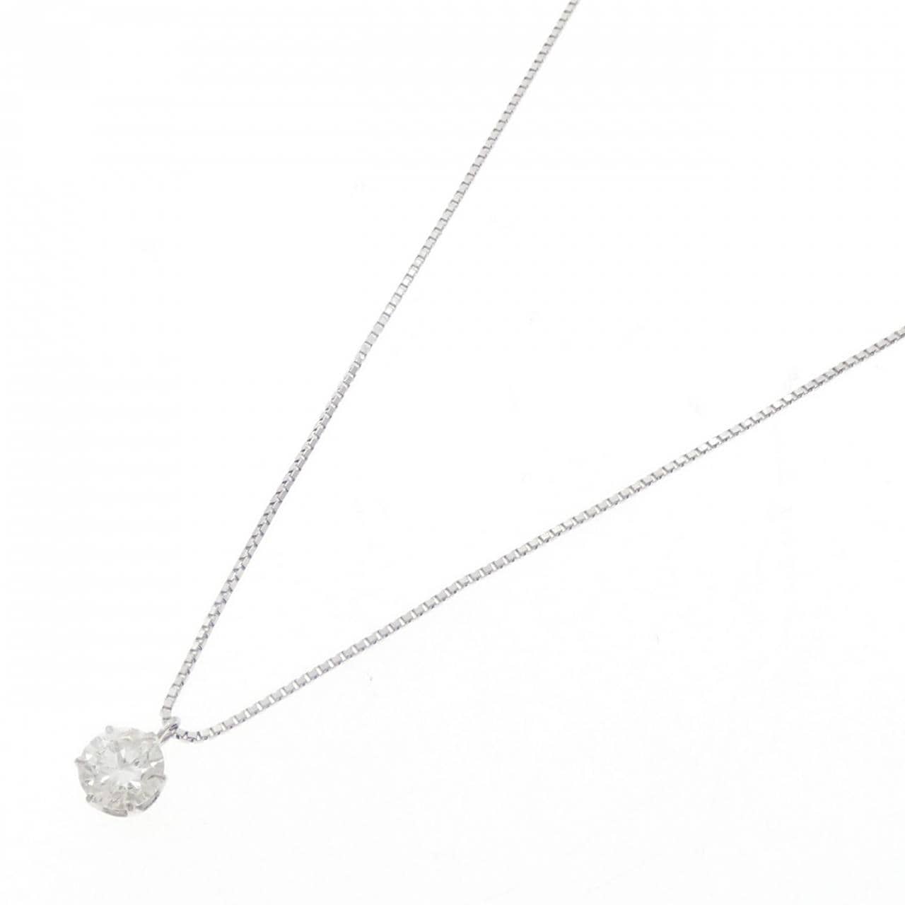 PT900/PT850 ソリティア ダイヤモンド ネックレス 0.545CT