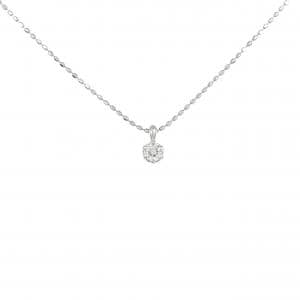 PT900/PT850 ソリティア ダイヤモンド ネックレス 0.1CT