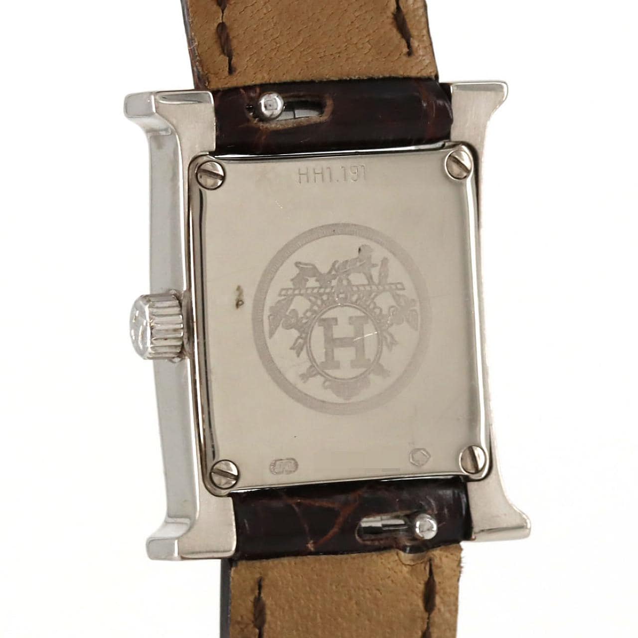 【ノーメンテナンス還元価格】エルメス Hウォッチ WG/D HH1.191 WG クォーツ