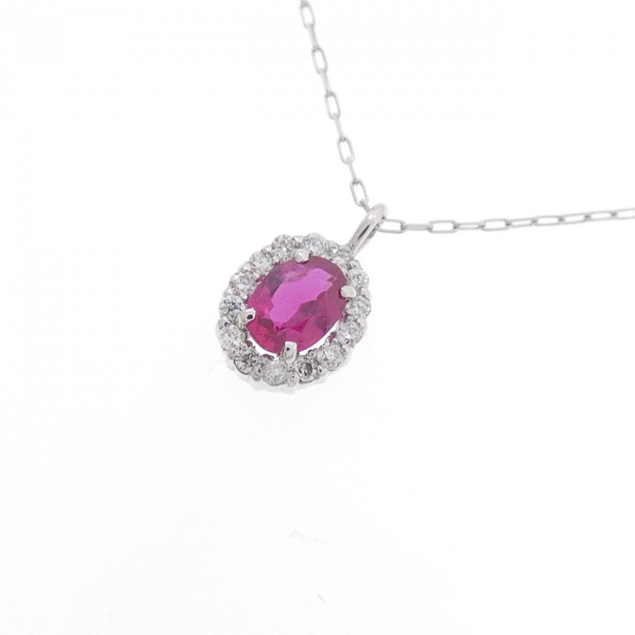 [BRAND NEW] PT Ruby Necklace 0.20CT