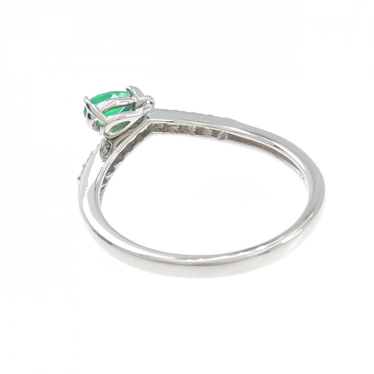 PT950 エメラルド リング 0.20CT