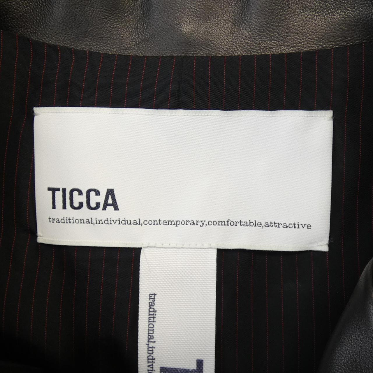 ティッカ TICCA レザーライダースジャケット