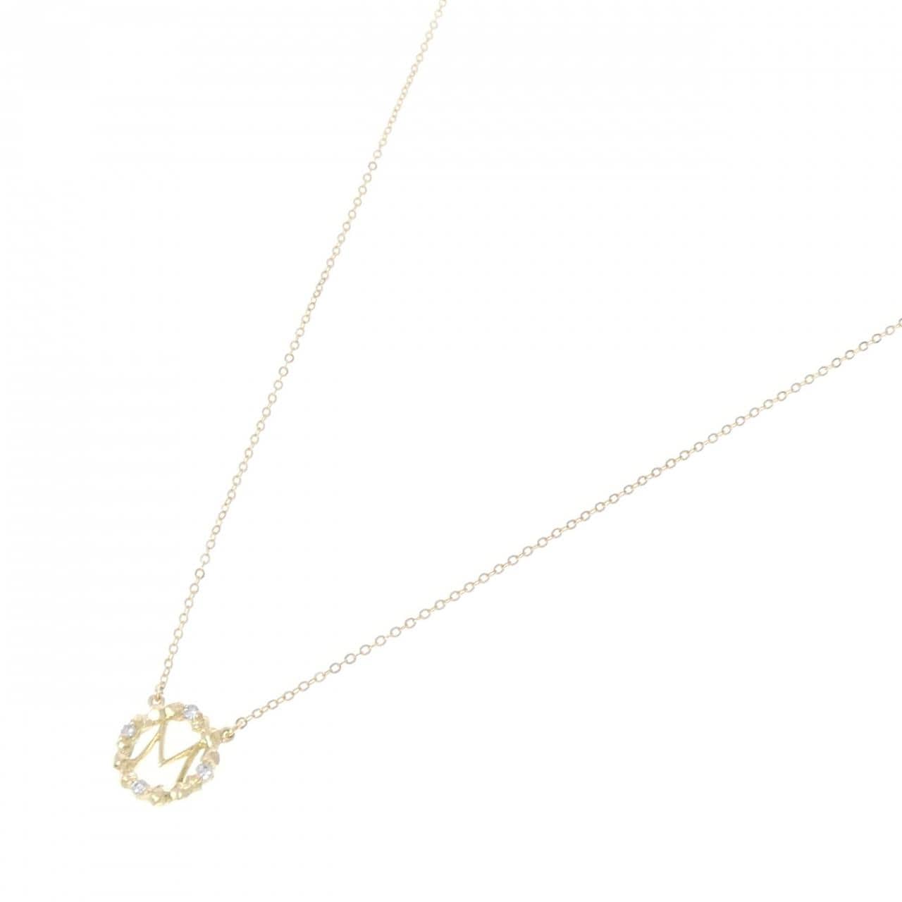 アーカー ストーンレメディイニシャル ネックレス 0.03CT